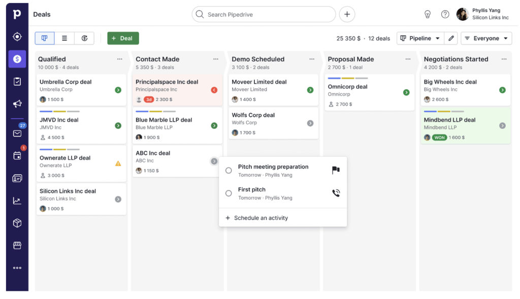 pipedrive CRM