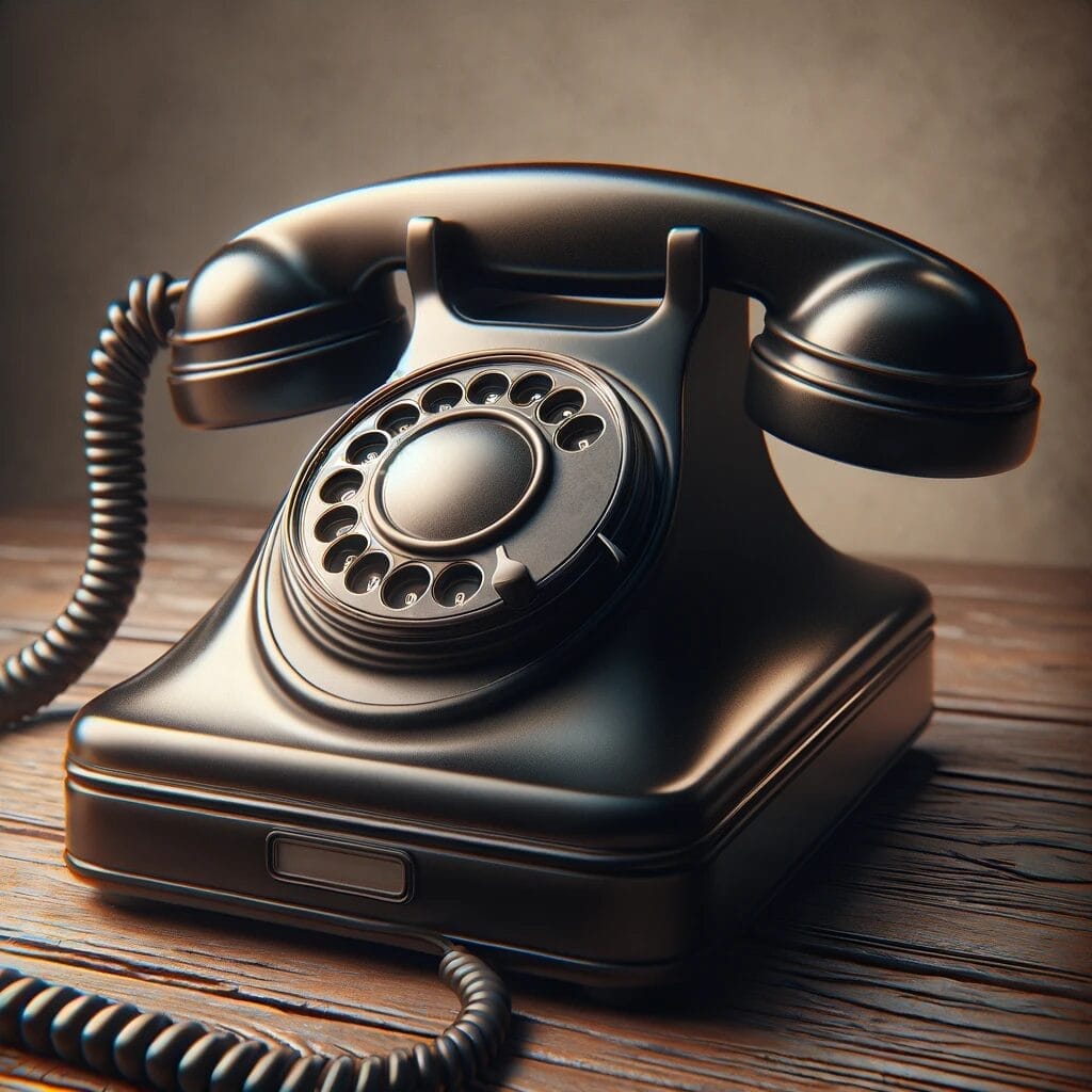 Teléfono analógico antiguo